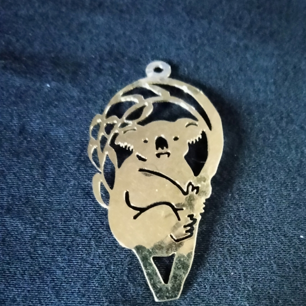 Wild Bryde Laser Cut Koala Bear Pendant